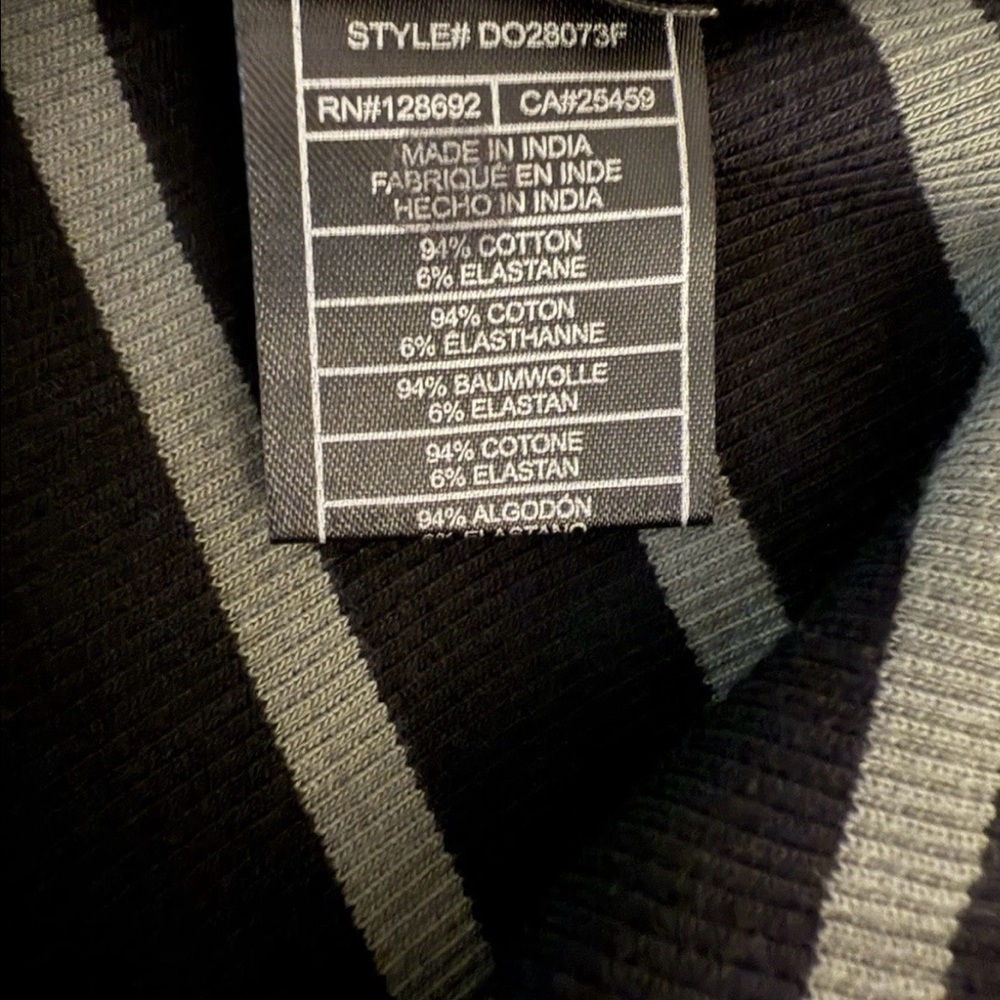 Steve Madden Women's Sleeveless Black & Gray Striped Dress, Size Medium - Picture 11 of 11